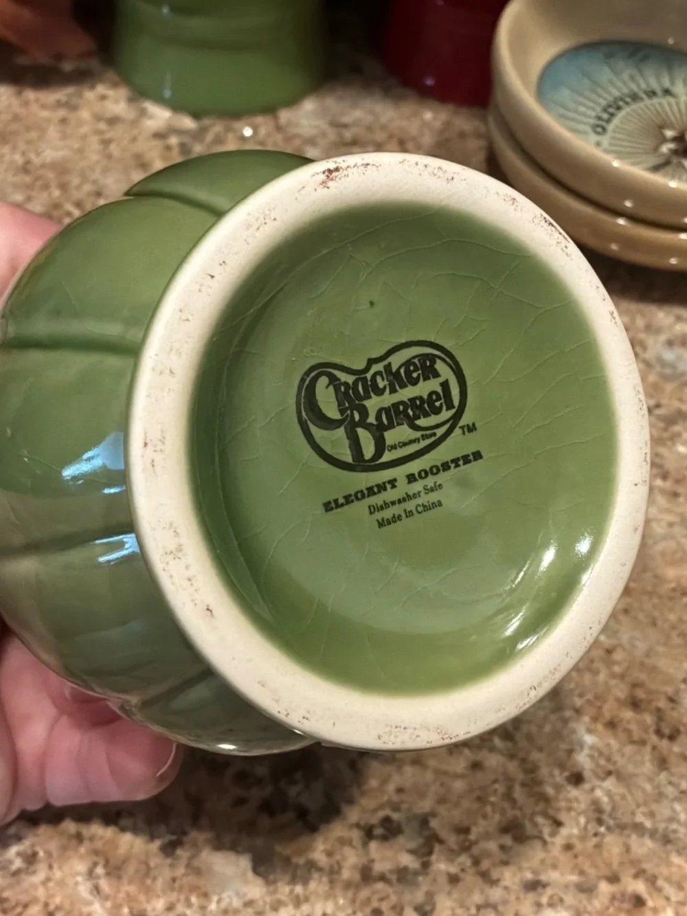 Cracker Barrel Rooster sugar & creamer set